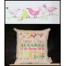 Little Birdies - Birth Announcement Pillow